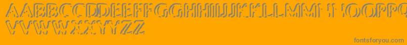 PunchedStub Font – Gray Fonts on Orange Background