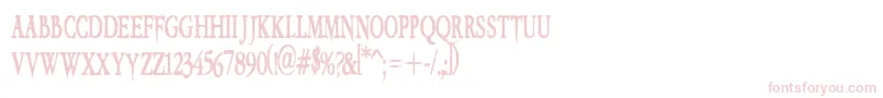 VtcEmbrace-Schriftart – Rosa Schriften auf weißem Hintergrund