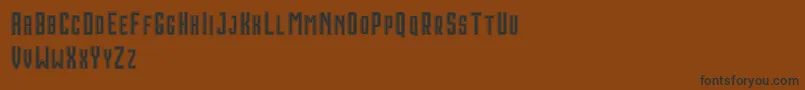 HoustonDoubleDemo Font – Black Fonts on Brown Background