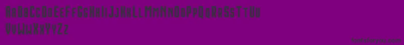 フォントHoustonDoubleDemo – 紫の背景に黒い文字