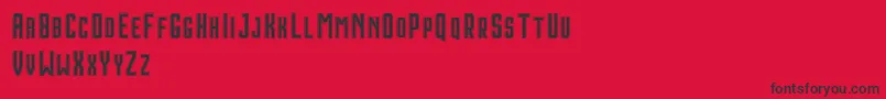 HoustonDoubleDemo Font – Black Fonts on Red Background