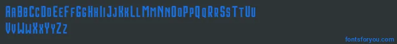 HoustonDoubleDemo Font – Blue Fonts on Black Background
