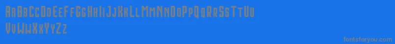 Шрифт HoustonDoubleDemo – серые шрифты на синем фоне