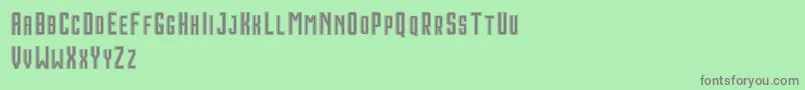 HoustonDoubleDemo Font – Gray Fonts on Green Background