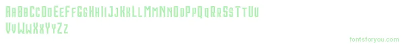 Шрифт HoustonDoubleDemo – зелёные шрифты
