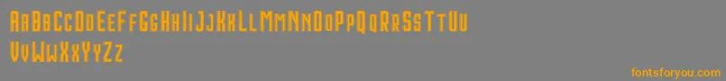 Шрифт HoustonDoubleDemo – оранжевые шрифты на сером фоне