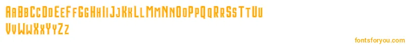 HoustonDoubleDemo Font – Orange Fonts on White Background