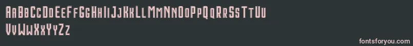 HoustonDoubleDemo Font – Pink Fonts on Black Background