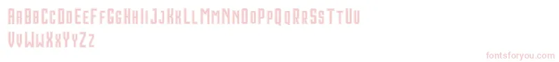 Шрифт HoustonDoubleDemo – розовые шрифты на белом фоне