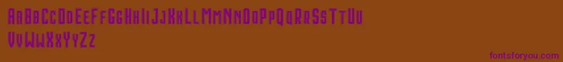 HoustonDoubleDemo Font – Purple Fonts on Brown Background