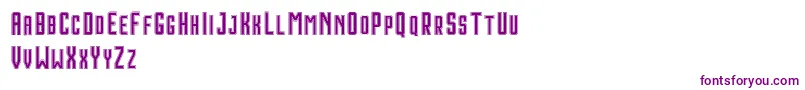 HoustonDoubleDemo-Schriftart – Violette Schriften auf weißem Hintergrund