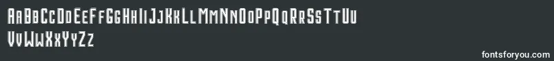 HoustonDoubleDemo-fontti – valkoiset fontit mustalla taustalla