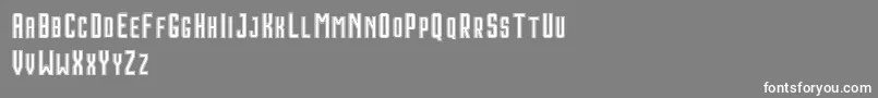 フォントHoustonDoubleDemo – 灰色の背景に白い文字