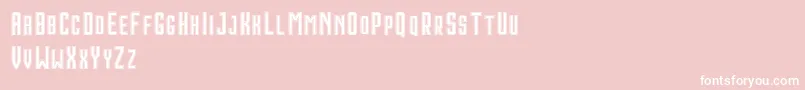 HoustonDoubleDemo Font – White Fonts on Pink Background