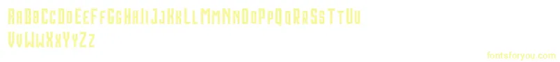 HoustonDoubleDemo Font – Yellow Fonts on White Background