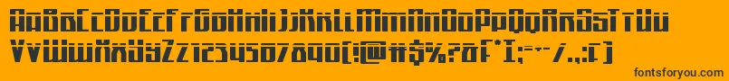 Quantummalicelaser Font – Black Fonts on Orange Background