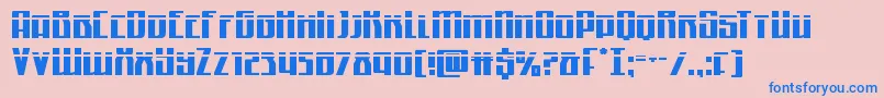 Quantummalicelaser Font – Blue Fonts on Pink Background