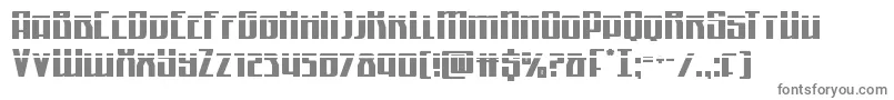 フォントQuantummalicelaser – 白い背景に灰色の文字