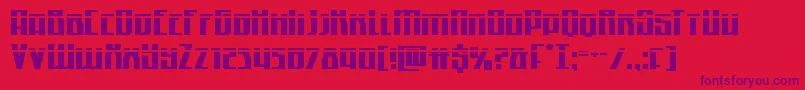 Шрифт Quantummalicelaser – фиолетовые шрифты на красном фоне