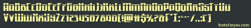 Quantummalicelaser Font – Yellow Fonts on Black Background