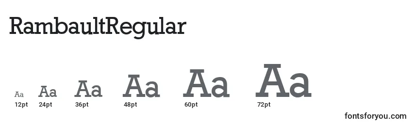 RambaultRegular Font Sizes