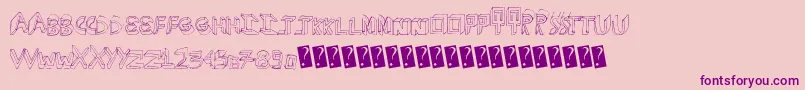 fuente Extradimension – Fuentes Moradas Sobre Fondo Rosa