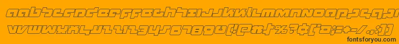 Boomstickoutital Font – Black Fonts on Orange Background