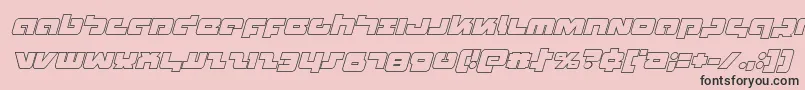 Boomstickoutital Font – Black Fonts on Pink Background