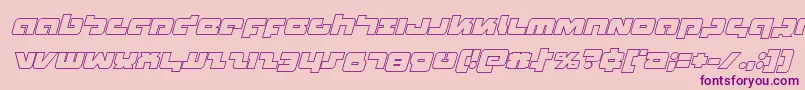 Boomstickoutital Font – Purple Fonts on Pink Background