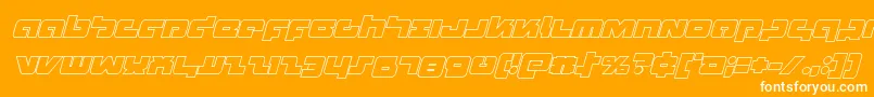 Boomstickoutital Font – White Fonts on Orange Background