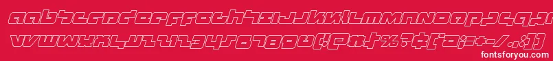 Boomstickoutital Font – White Fonts on Red Background