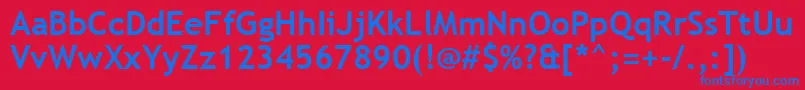 TrebuchetMsBold Font – Blue Fonts on Red Background