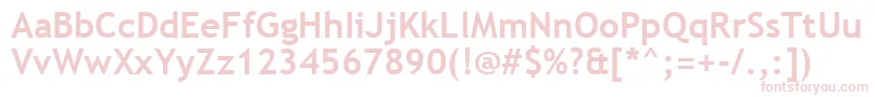 TrebuchetMsBold Font – Pink Fonts on White Background