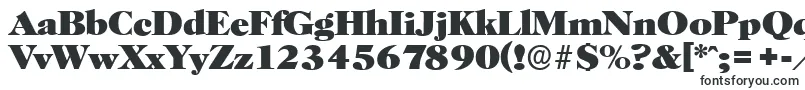 Czcionka HorshamserialHeavyRegular – pogrubione fonty