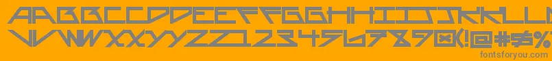 Шрифт AsteriskBold – серые шрифты на оранжевом фоне