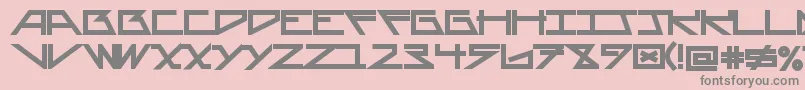 Шрифт AsteriskBold – серые шрифты на розовом фоне