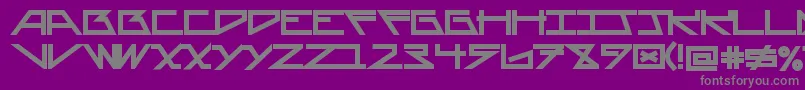 Шрифт AsteriskBold – серые шрифты на фиолетовом фоне