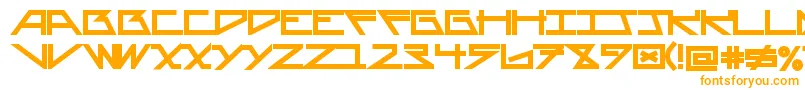 Шрифт AsteriskBold – оранжевые шрифты на белом фоне