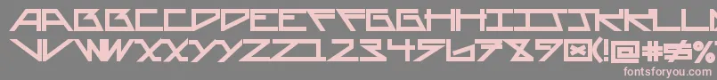 Шрифт AsteriskBold – розовые шрифты на сером фоне