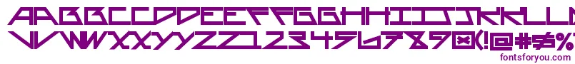Шрифт AsteriskBold – фиолетовые шрифты