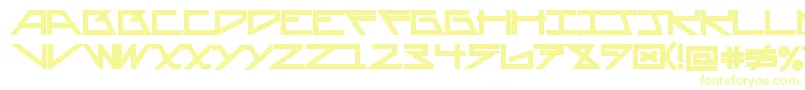 Шрифт AsteriskBold – жёлтые шрифты