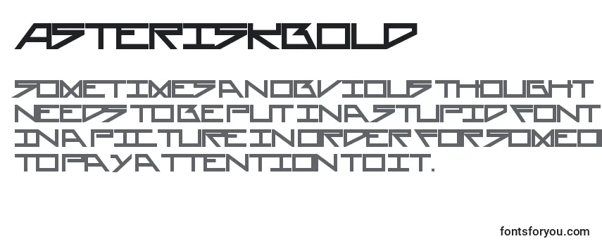 AsteriskBold-fontti