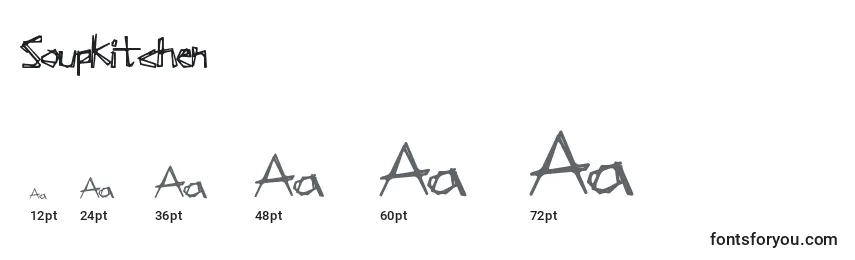 Soupkitchen Font Sizes
