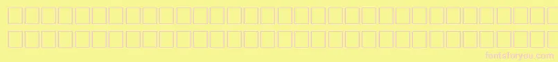 Шрифт Bodfwfi – розовые шрифты на жёлтом фоне