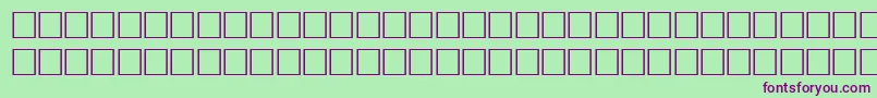 Bodfwfi-fontti – violetit fontit vihreällä taustalla