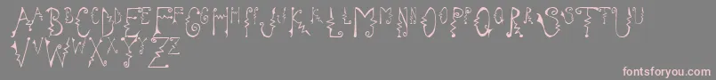 CassattaZig Font – Pink Fonts on Gray Background