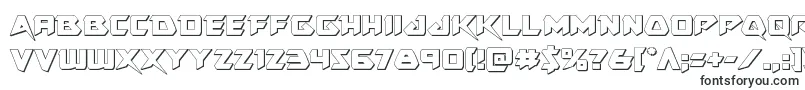 Шрифт Skirmisher3D – заполненные шрифты