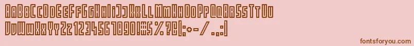 Partin Font – Brown Fonts on Pink Background
