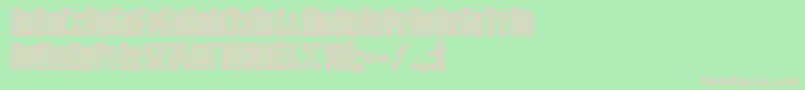 Partin Font – Pink Fonts on Green Background