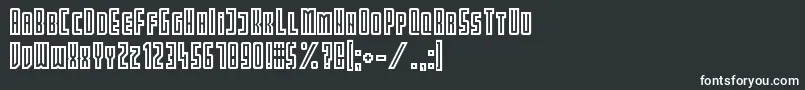 フォントPartin – 黒い背景に白い文字